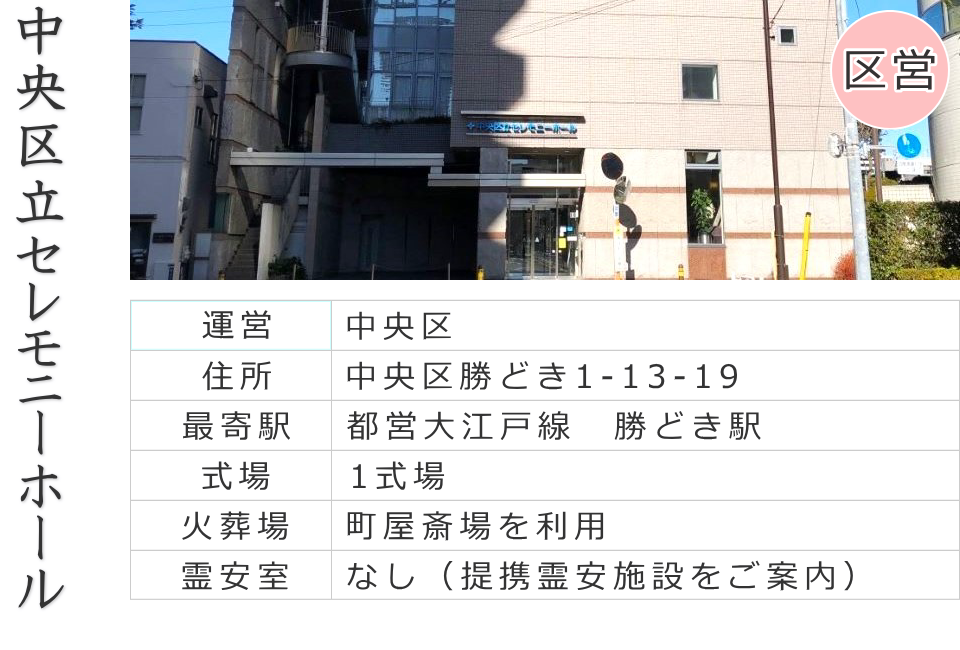 中央区の公営斎場