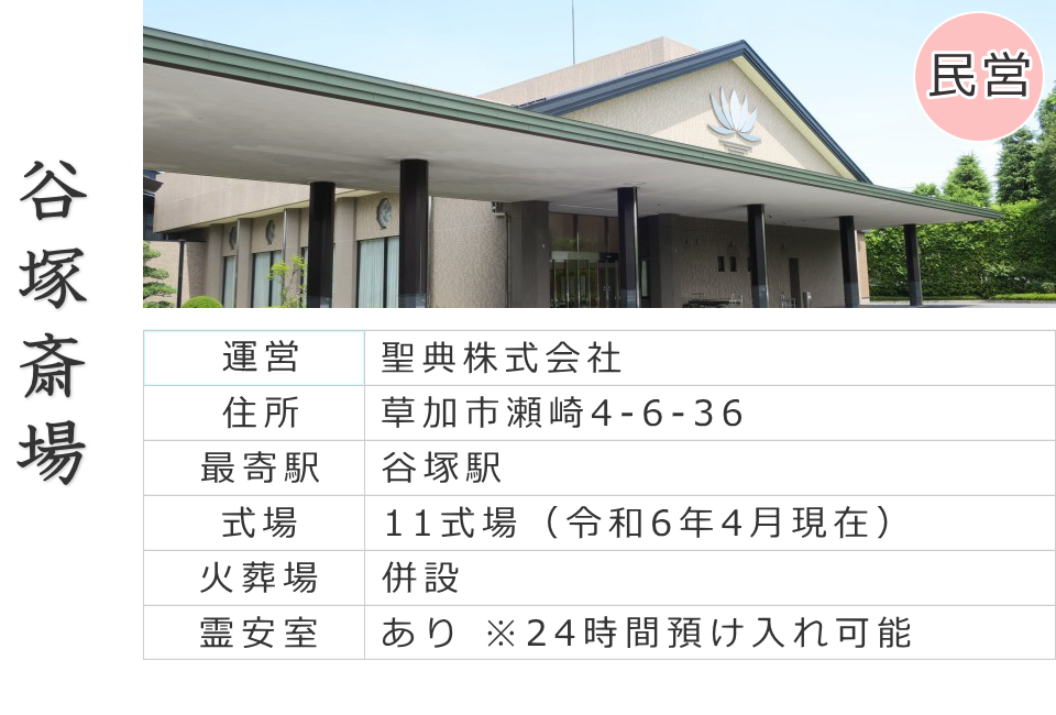 草加市の公共斎場